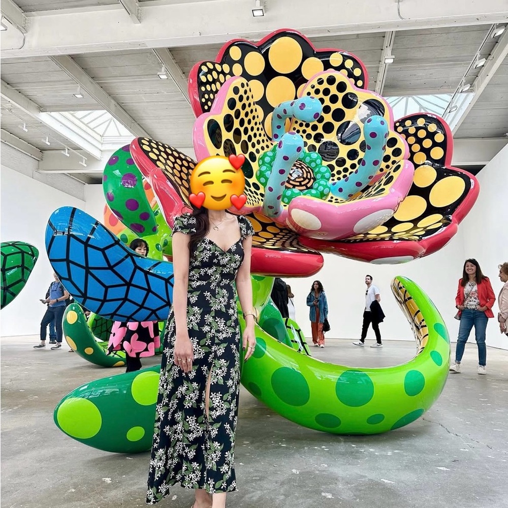 Reformation Bold Multicolor Midi Dress